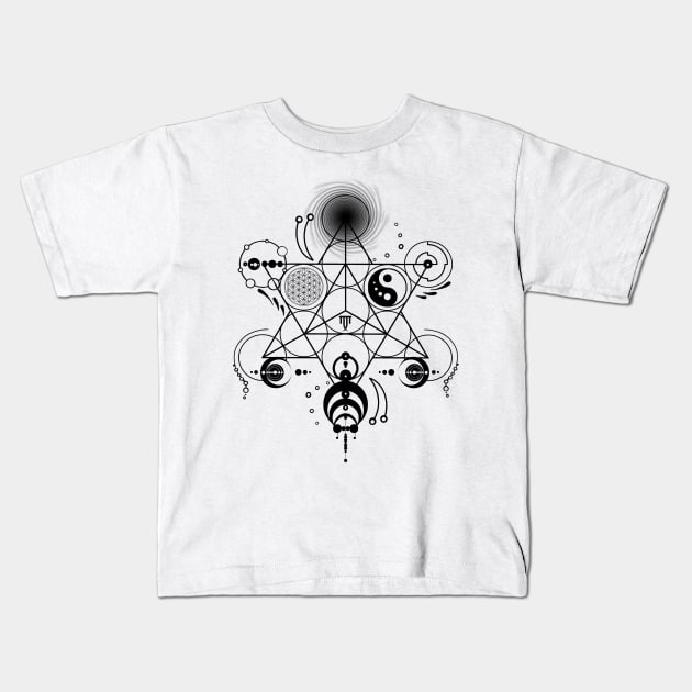 Sacred Geometry - Crop Circles - Manafold Art Kids T-Shirt by Manafold